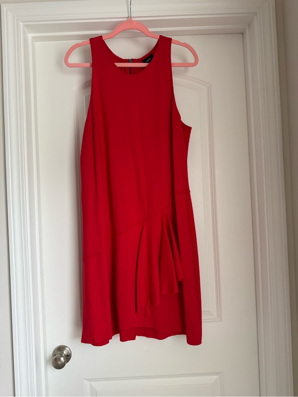 Mossimo Supply Co. Red Sleeveless Pleated Mini Dress